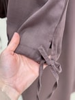 Algın Bilekleri İpli Uzun Pantolonlu Takım-EK592.4 Kahve