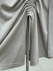 Armina Büzgülü Geniş Kollu Bluz-SS13231 Taş