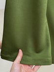 Armina Büzgülü Geniş Kollu Bluz-SS13231 Haki
