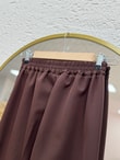 Asu Kuşaklı Bol Paça Pantolon-MT1445 Kahve