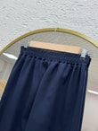 Asu Kuşaklı Bol Paça Pantolon-MT1445 Lacivert