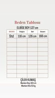 Asude Brode Desen Yarım Patlı Elbise-PE600 Pembe