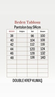 Asya Havuç Paça Pantolon-MT1444 Beyaz