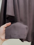 Aura Pelerini Asimetrik İkili Pantolonlu Takım-HE8460 Kahve