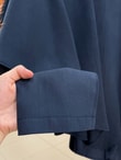 Aura Pelerini Asimetrik İkili Pantolonlu Takım-HE8460 Lacivert