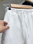 Aybanu Müslin Pantolon-MT523 Beyaz