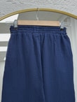 Aybanu Müslin Pantolon-MT523 Lacivert