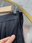 Aybike Eteği Piliseli Gömleği Fularlı Takım-ŞA1158 Siyah