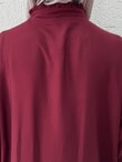 Ayçıl Nervürlü Modal Elbise-NA2407 Bordo