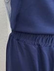 Aygen Önü Dikiş Detaylı Yanı Düğmeli Pantolonlu Takım-MF1890 Lacivert
