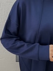 Aygen Önü Dikiş Detaylı Yanı Düğmeli Pantolonlu Takım-MF1890 Lacivert