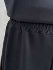 Aygen Önü Dikiş Detaylı Yanı Düğmeli Pantolonlu Takım-MF1890 Siyah
