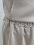 Aygen Önü Dikiş Detaylı Yanı Düğmeli Pantolonlu Takım-MF1890 Taş