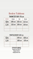 Ayvaz Yanı Düğmeli Kolu Katlamalı Pantolonlu Takım-MF1891 Taş