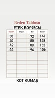 Ayza Parçalı Kot Etek-ML2133 Mavi
