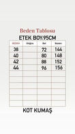 Ayza Parçalı Kot Etek-ML2133 Mavi