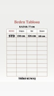 Bahar Kalın Çizgili Oversize Kazak-Zİ5260 Lacivert