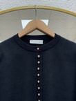Bahardil Mini Gold Düğmeli Kısa Hırka-KR6041 Siyah