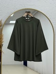 Bahargül Reglan Kol Kordunlu Tunik-MF1933 Haki