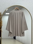 Bahargül Reglan Kol Kordunlu Tunik-MF1933 Taş