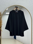Bahargül Reglan Kol Kordunlu Tunik-MF1933 Siyah