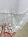 Balkın Dantelli Sıfır Kol İçlik-MF1909 Beyaz