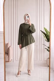 Bedriye Asimetrik Tunik-MF1936 Haki
