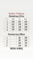 Belgin Bolerolu Tuniği Uzun Pantolonlu Modal Takım-ZŞ7078 Lacivert