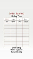 Belkıs Etek ve Kol Manşet Tunik-MF1935 Yağ Yeşili
