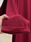 Belkıs Etek ve Kol Manşet Tunik-MF1935 Bordo