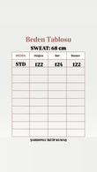 Bemeva Dikiş Detay İki İp Şardonlu Sweat-BN4522 Siyah