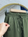 Bemona Çift Cepli Paça Püsküllü Gabardin Pantolon-MA5284 Yeşil