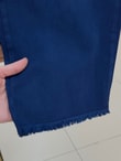 Bemona Çift Cepli Paça Püsküllü Gabardin Pantolon-MA5284 Lacivert