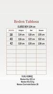 Binnaz Parçalı Ve Fırfırlı Vual Elbise-FA1111 Mürdüm