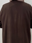 Biray Metal Düğmeli Bolerolu Uzun Tunik-GS6289 Kahve