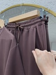 Bora Oversize İkili Pantolonlu Takım-CI2547 Kahve