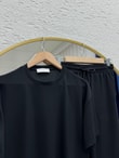 Bora Oversize İkili Pantolonlu Takım-CI2547 Siyah