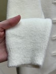Canbahar Düğme Geçiş Detaylı Triko Hırka-KR6051 Ekru