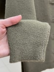 Canbahar Düğme Geçiş Detaylı Triko Hırka-KR6051 Haki