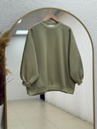 Capilia Üç İplik Düz Sweat-NL308 Mint