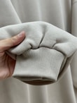 Capilia Üç İplik Düz Sweat-NL308 Taş