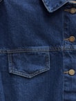 Capmora Gizli Cepli Robalı Pantolonlu Kot Takım-LS4258 Kot Rengi