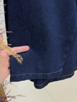 Capmora Gizli Cepli Robalı Pantolonlu Kot Takım-LS4258 Koyu Mavi