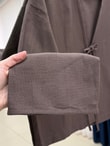 Çayır Önü Bağlamalı Geniş Kol Kimono-Zİ2206 Kahve