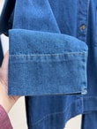 Celena Tek Cepli Metal Düğmeli Pantolonlu Kot Takım-LS8220 Mavi