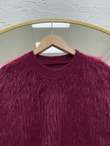 Celina Sakallı Yumoş Kazak KR5040-Zİ7004 Bordo