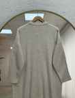 Celique Gold Düğmeli Uzun Triko Hırka-KR5014 Taş