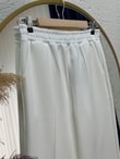Celira Skuba Çımalı Pantolon-SA5526 Beyaz