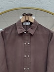 Cemay Boydan Çift Çıtçıtlı Yırtmaçlu Uzun Tunik-GS688 Kahve