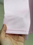 Cemşah Papatya Nakışlı Yazılı Yırtmaçlı Bluz-SS13157 Pembe